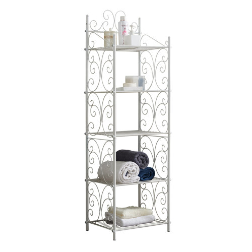 Alcott Hill® Auvianna Metal Freestanding Bathroom Shelves Wayfair